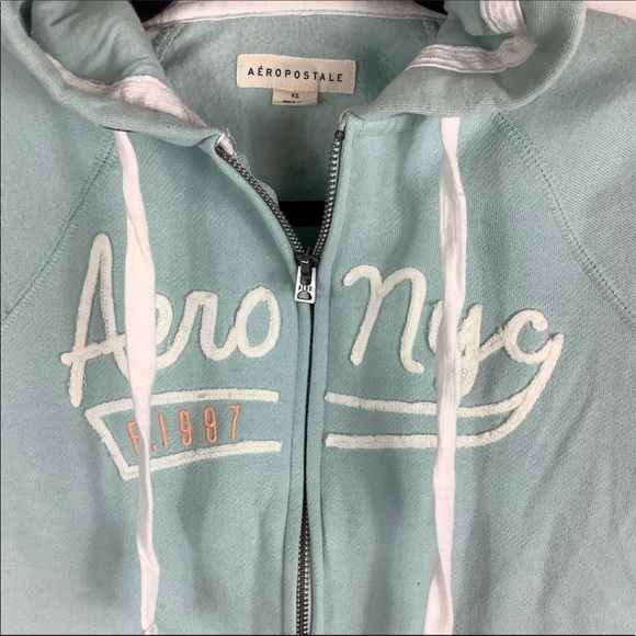 Aeropostale Full Zip Hooded Sweatshirt Sz XS - Picture 3 of 7